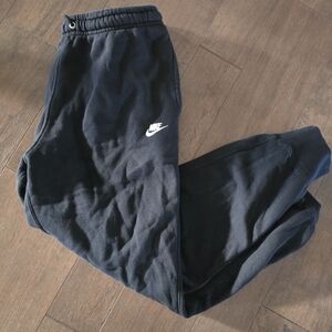 Nike Black Sweatpants with White Logo
